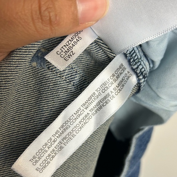 Calvin Klein Straight Jeans Women Blue Denim Plus 14 (34.5X27) Casual Stretch - Picture 13 of 14